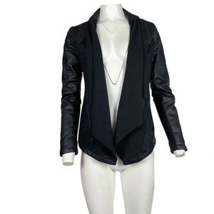 Leather Biker Jacket black